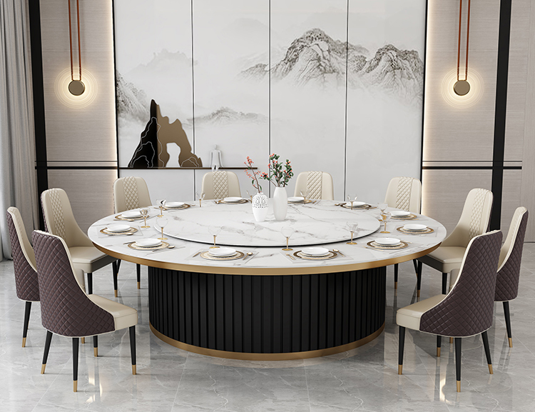 包（bāo）廂輕（qīng）奢電動大圓桌（zhuō）