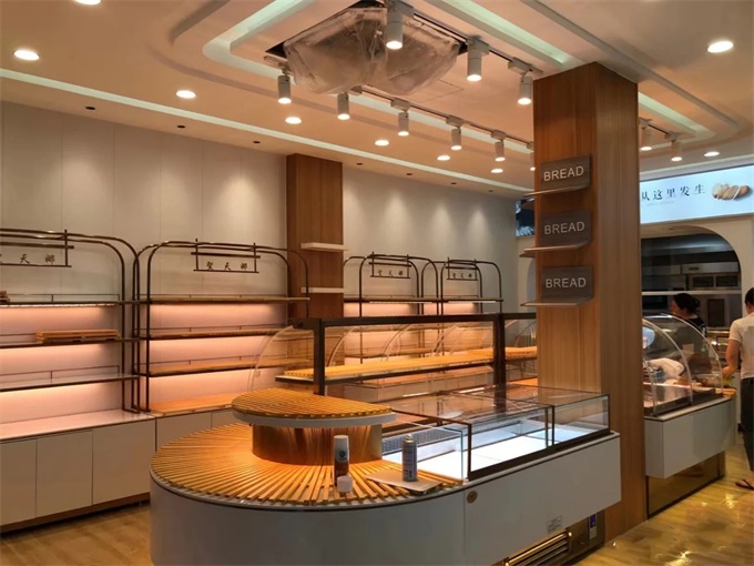 實木麵包展示櫃