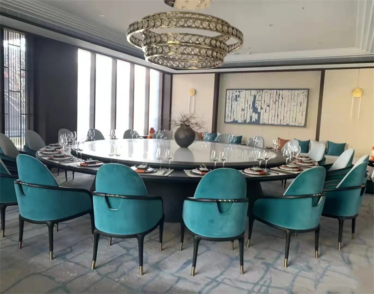 新（xīn）中式實木電動餐桌