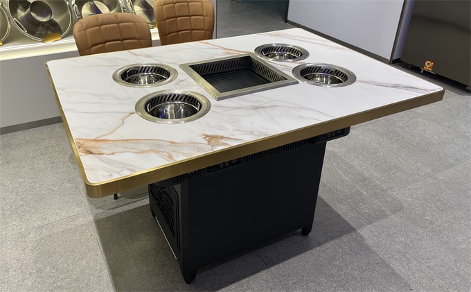 烤肉火鍋無煙淨化（huà）一體餐桌