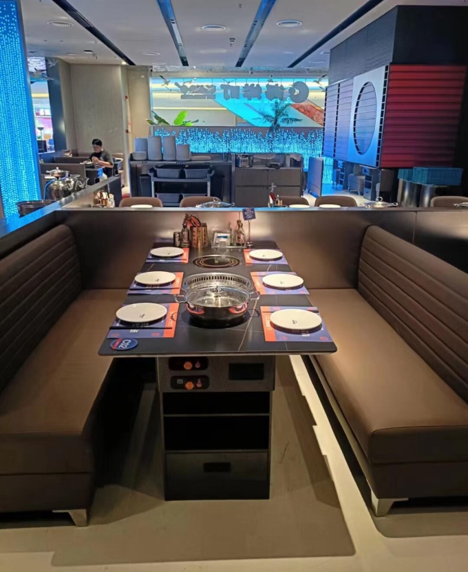 自助無（wú）煙火鍋烤涮一體（tǐ）桌