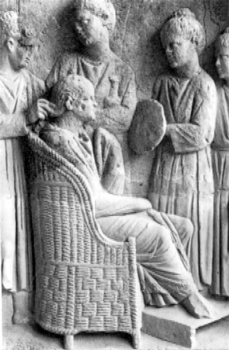 羅馬（mǎ）柳條椅（出自Neumagen的大理石浮雕建築）     