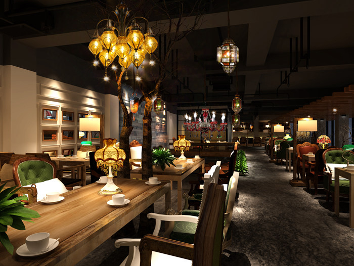 漫（màn）咖啡家具定製實拍圖