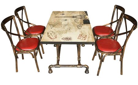 酒樓複古餐桌椅