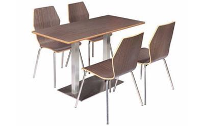 實木（mù）快餐廳桌椅