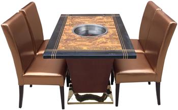 大理石台麵火鍋桌