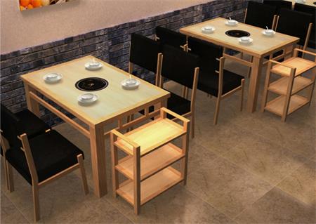 實木（mù）火鍋桌