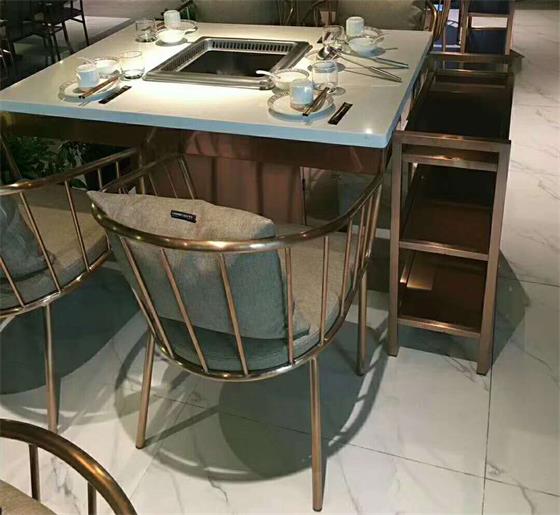 大理石無煙（yān）火鍋桌