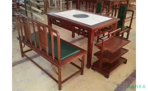 大理石自助小火鍋電磁爐桌