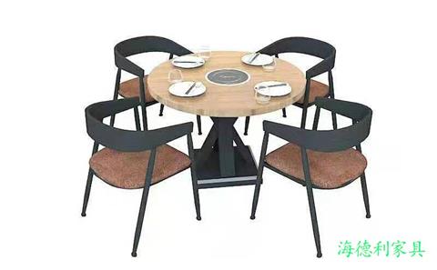 實木自助小火鍋（guō）電磁（cí）爐桌