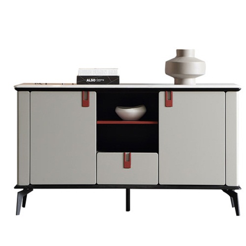 時尚簡約進口實（shí）木餐（cān）邊櫃備餐櫃定製