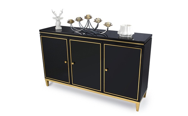 現代風格餐廳備餐櫃輕奢定製