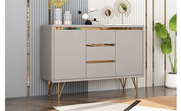 歐式現代時尚創意餐廳（tīng）備餐櫃廠（chǎng）家定製