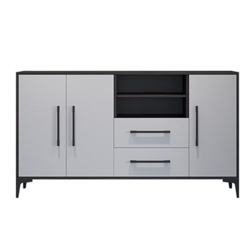 北歐現代創意實木餐廳多功能備餐（cān）櫃