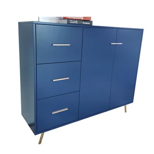 定製餐廳輕奢實木金屬腳備餐櫃