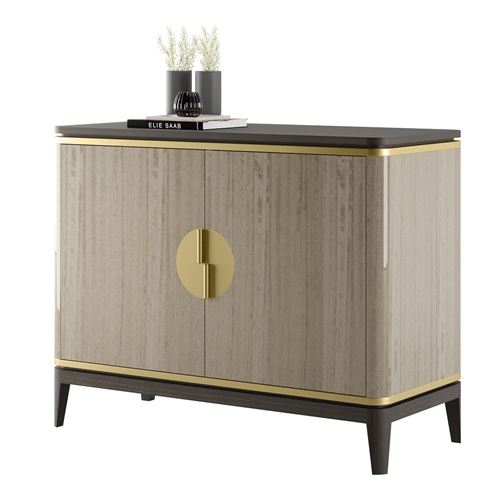 餐廳時（shí）尚簡約實木配套家（jiā）具備餐櫃