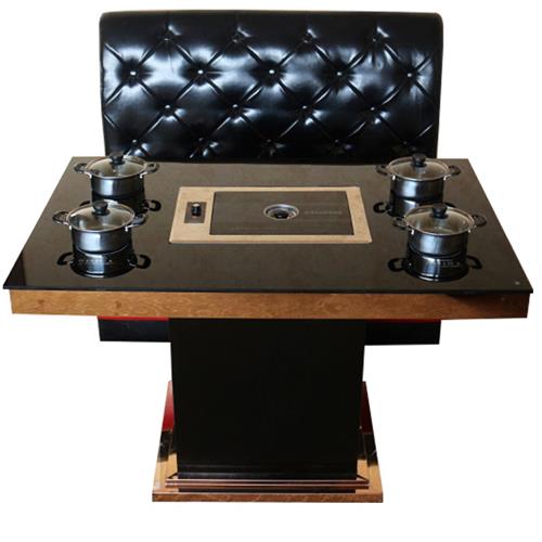 鋼化玻璃桌麵一人一鍋小火鍋無煙紙上燒烤火鍋桌