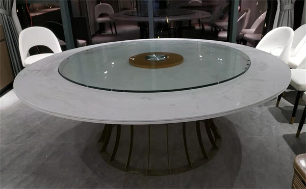 輕奢港式風茶餐廳大理石茶餐桌_茶餐桌（zhuō）椅（yǐ）定做