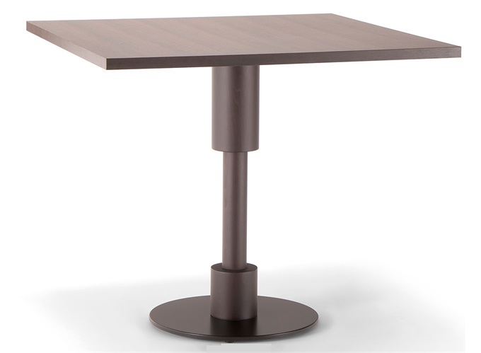 茶餐廳不鏽鋼實木長（zhǎng）方形餐桌