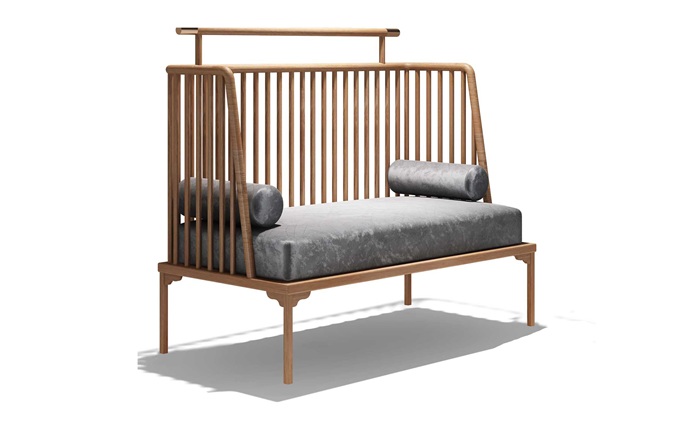 新中式純實木軟包茶（chá）餐廳卡座