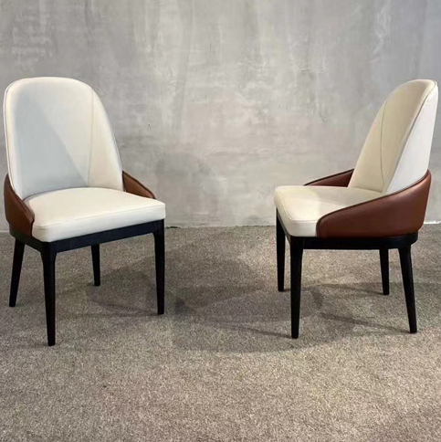 廣式粵菜茶餐廳包房（fáng）時尚實木（mù）椅（yǐ）子