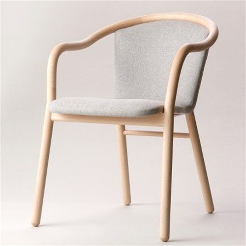 茶餐廳休閑簡約特色扶手實（shí）木椅
