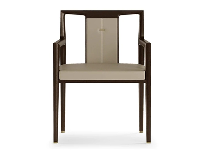 茶（chá）館新中式簡約實木靠背椅（yǐ）子