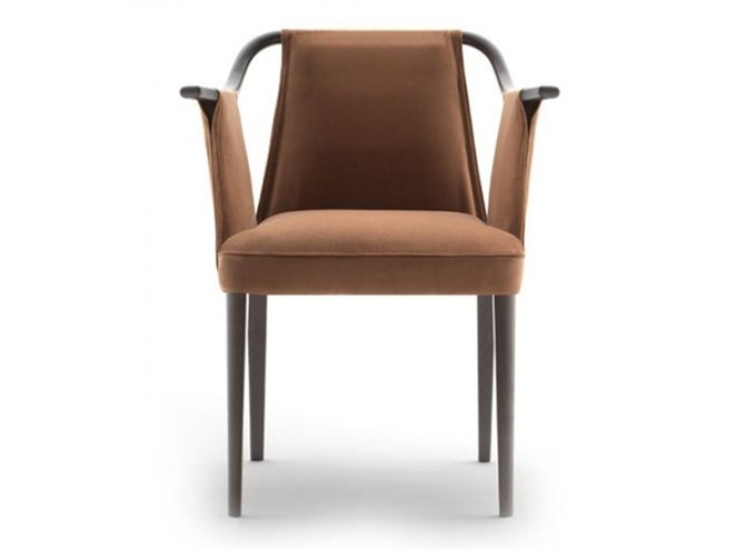 粵港茶餐廳黑胡桃實（shí）木時（shí）尚靠背椅