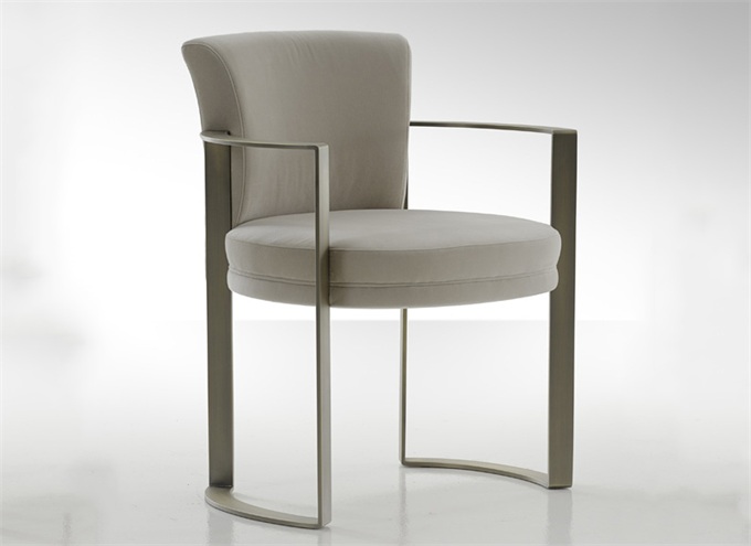 港式茶餐廳（tīng）簡約不（bú）鏽鋼厚軟包（bāo）椅子（zǐ）