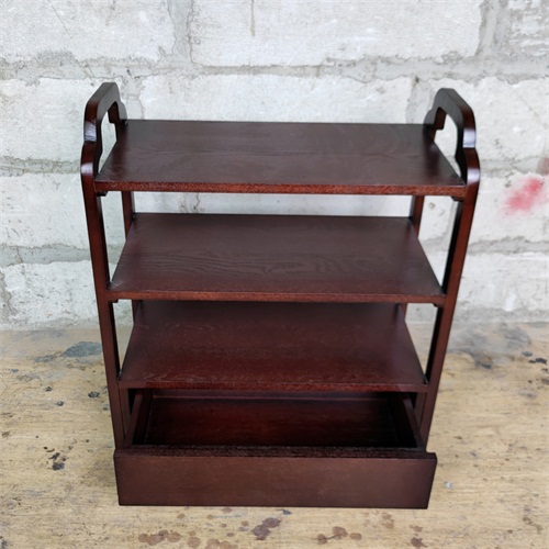 現代（dài）中式實木火鍋店（diàn）餐廳菜架