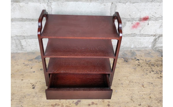 現代中式實（shí）木火鍋店餐廳菜架