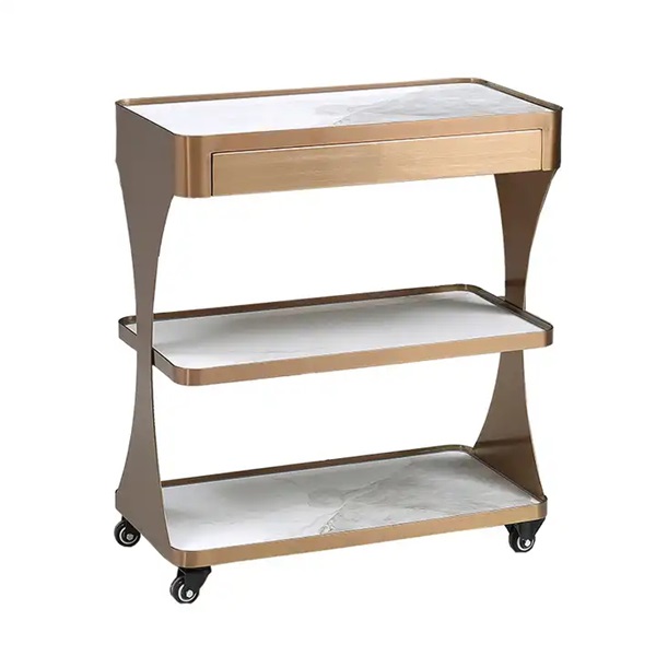 火鍋店時尚輕奢不鏽鋼菜架