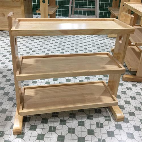 火鍋（guō）店三層實木菜架