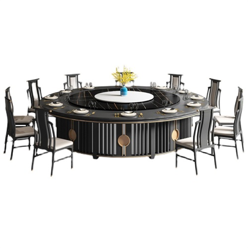 酒店包房20人台電動（dòng）旋轉大圓桌