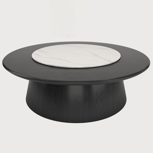 酒店會所（suǒ）豪（háo）華電（diàn）動實木餐桌大圓桌