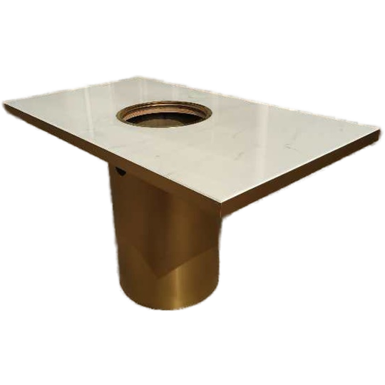 不鏽鋼輕奢大理（lǐ）石6人位電磁爐火（huǒ）鍋桌