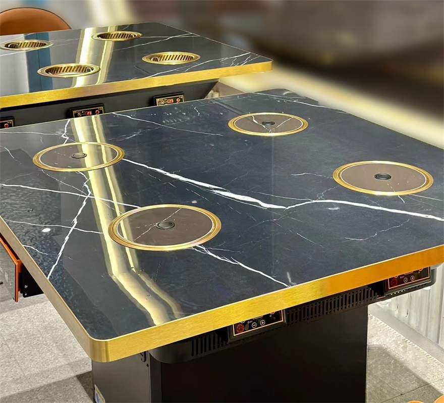 大理石火鍋桌子6人一人一鍋人小（xiǎo）火鍋