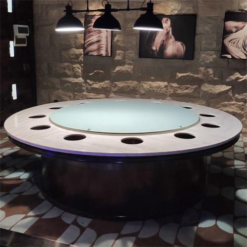 12人火鍋圓桌_電磁爐（lú）單（dān）人火鍋桌（zhuō）