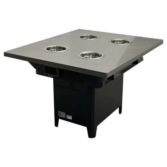 自（zì）助小火鍋一人一鍋大理（lǐ）石（shí）無煙淨化火鍋桌