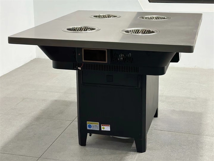 時（shí）尚（shàng）輕奢風大理石6人一人一鍋火小（xiǎo）鍋長方桌