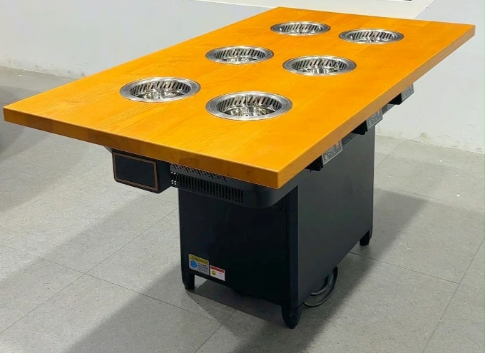 自助火鍋6人位一人一鍋無（wú）煙淨化小火鍋桌