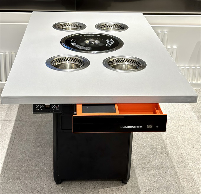 大理石一人一鍋小火鍋智（zhì）能無煙烤（kǎo）肉一體桌