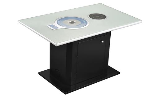 大（dà）理石台麵自助火鍋燒（shāo）烤一體餐桌