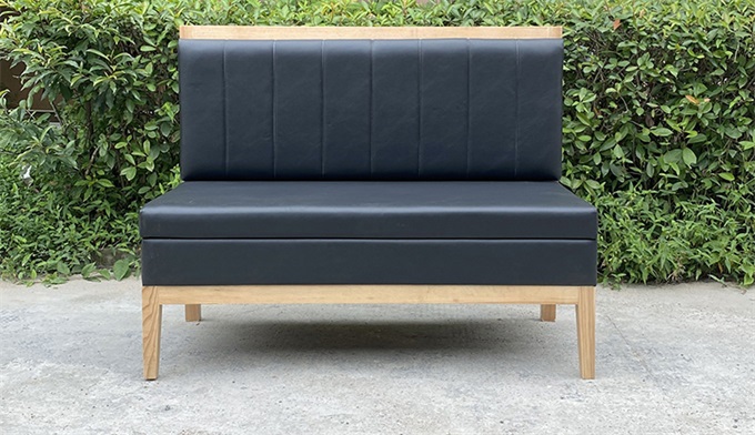 簡約現代烤肉店實木卡座（zuò）沙發