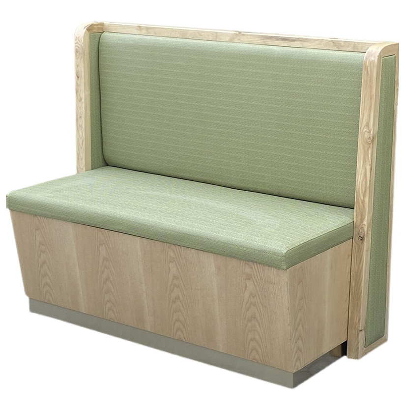 奶茶店飲品店（diàn）時尚清晰實木卡座（zuò）沙（shā）發