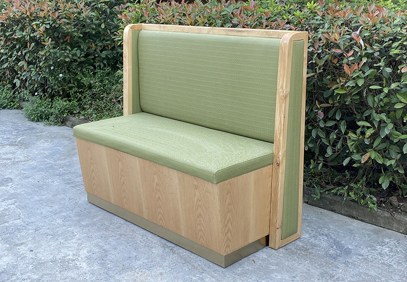 奶茶店飲（yǐn）品（pǐn）店時尚清晰實木卡座（zuò）沙發