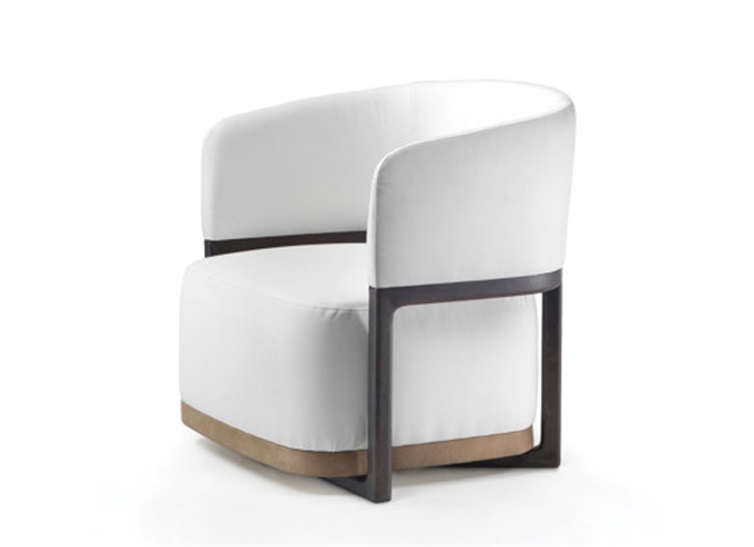 酒店休閑高檔單人布藝（yì）沙發