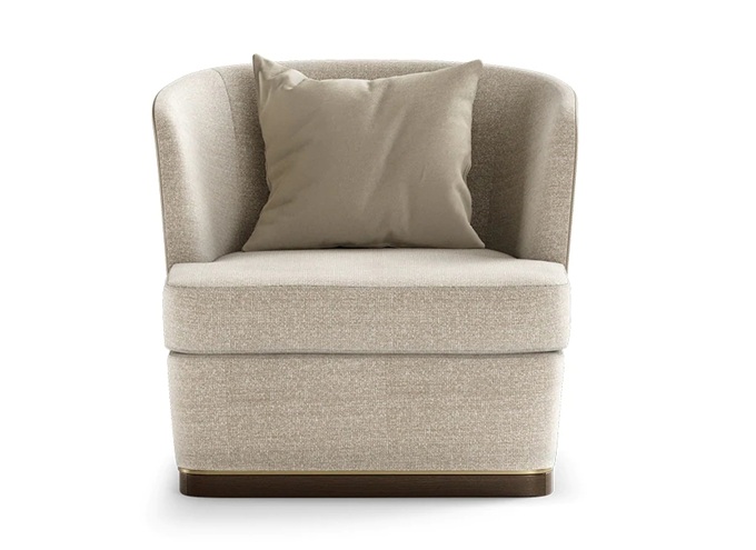 休閑簡約歐式斜靠背布藝軟包沙發