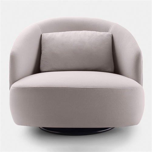 美容院北（běi）歐羊羔絨布藝現代沙發椅