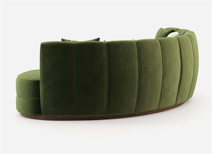 音樂酒吧時尚輕奢弧形沙發（fā）